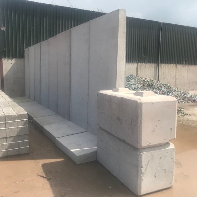 Interlocking Concrete T-Walls